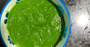 spinach puree