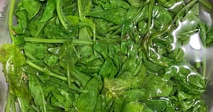blanch spinach
