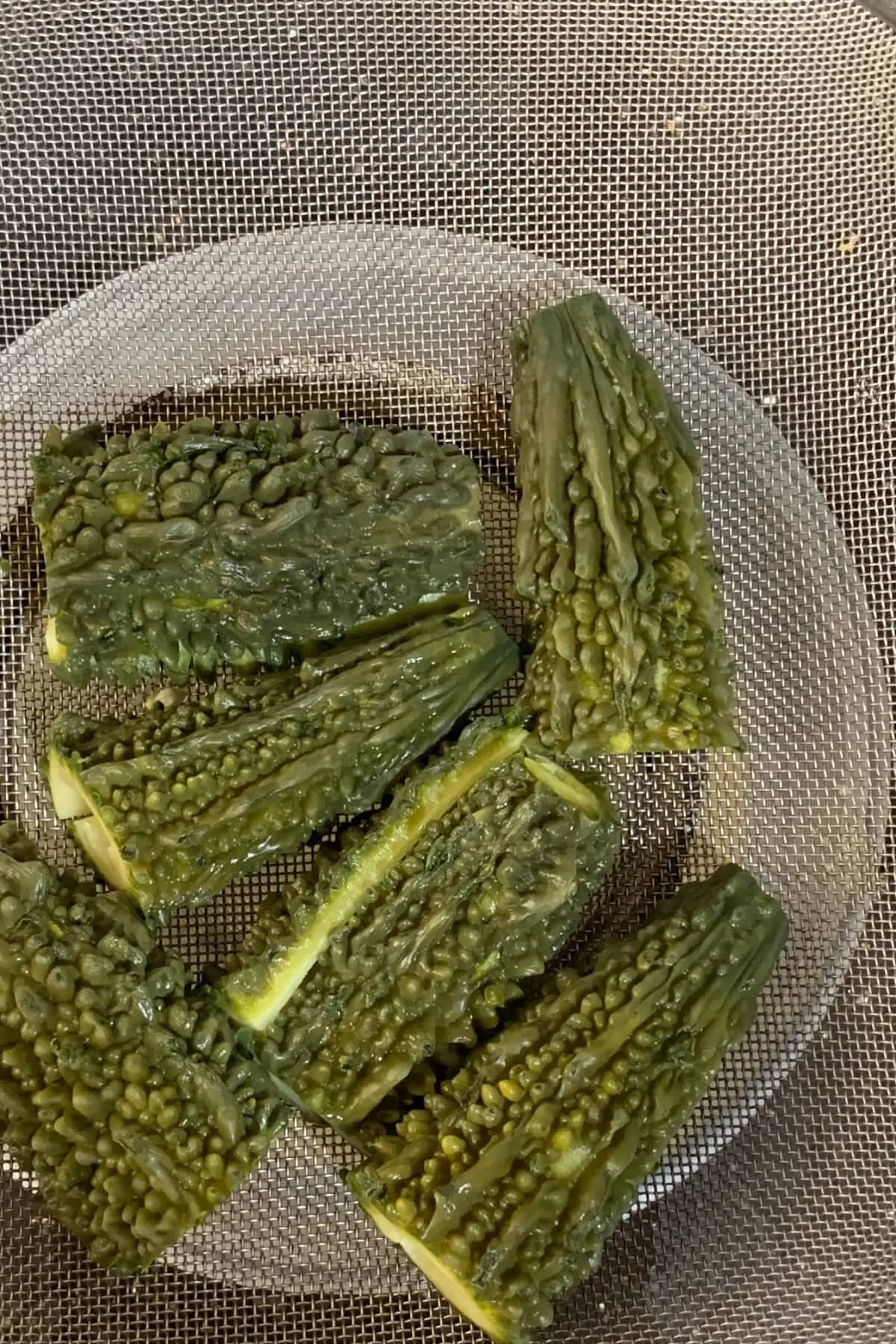 strained-karela